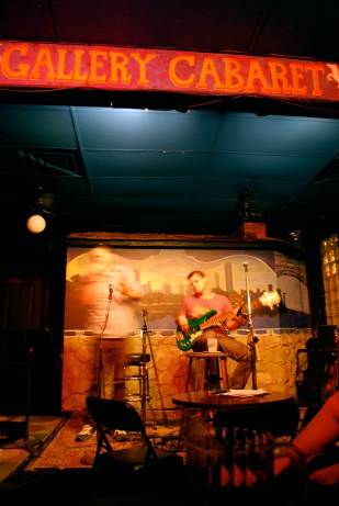Open-mic night at Gallery Cabaret, an indie bar in Chicago. 