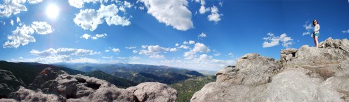 Atop the Flatirons.
