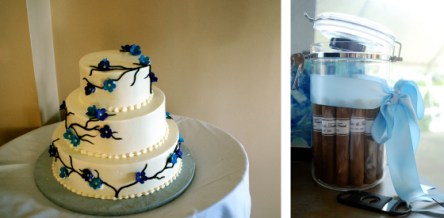 Some of the special details of the day. 